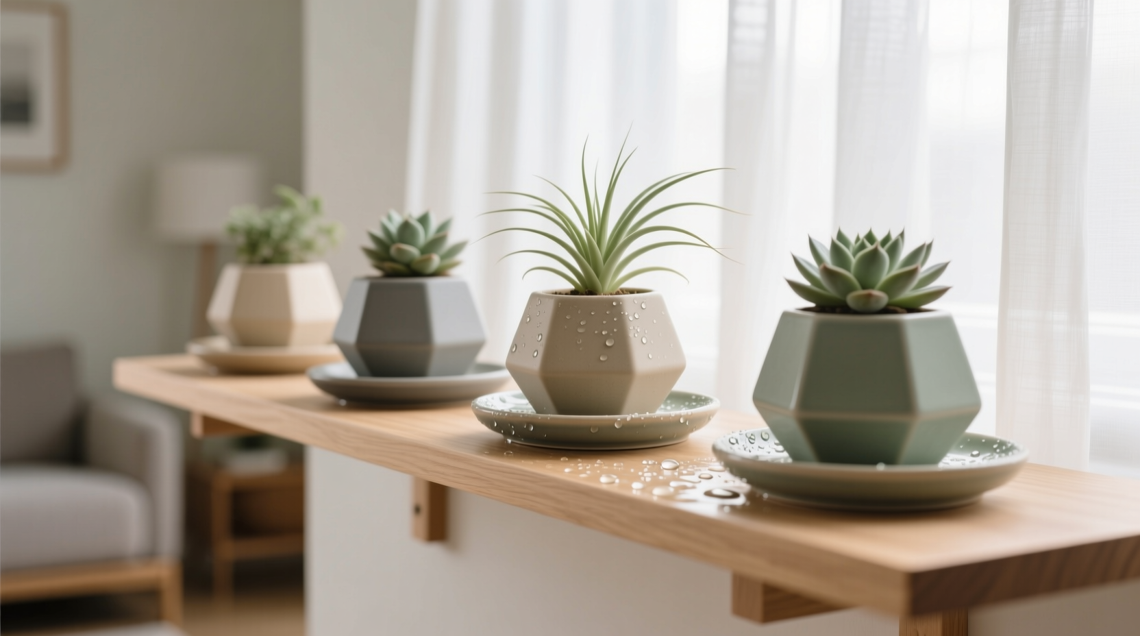 emptying plant saucer standing water