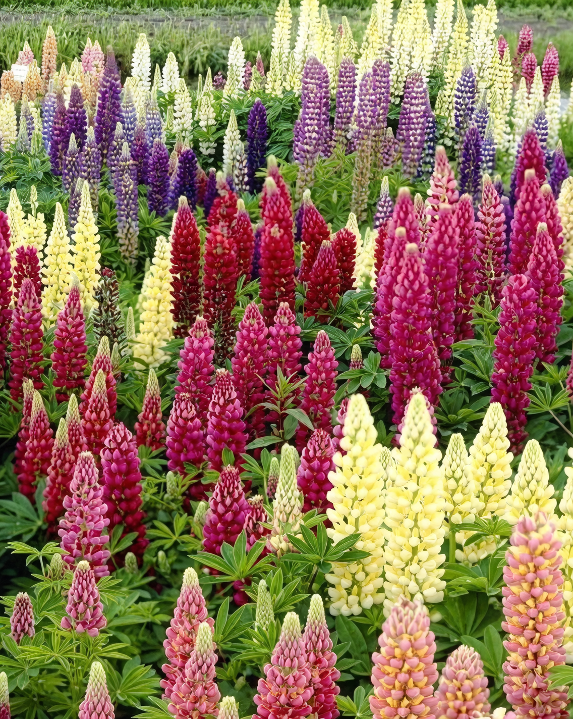 Lupinus Russell hybrids garden border
