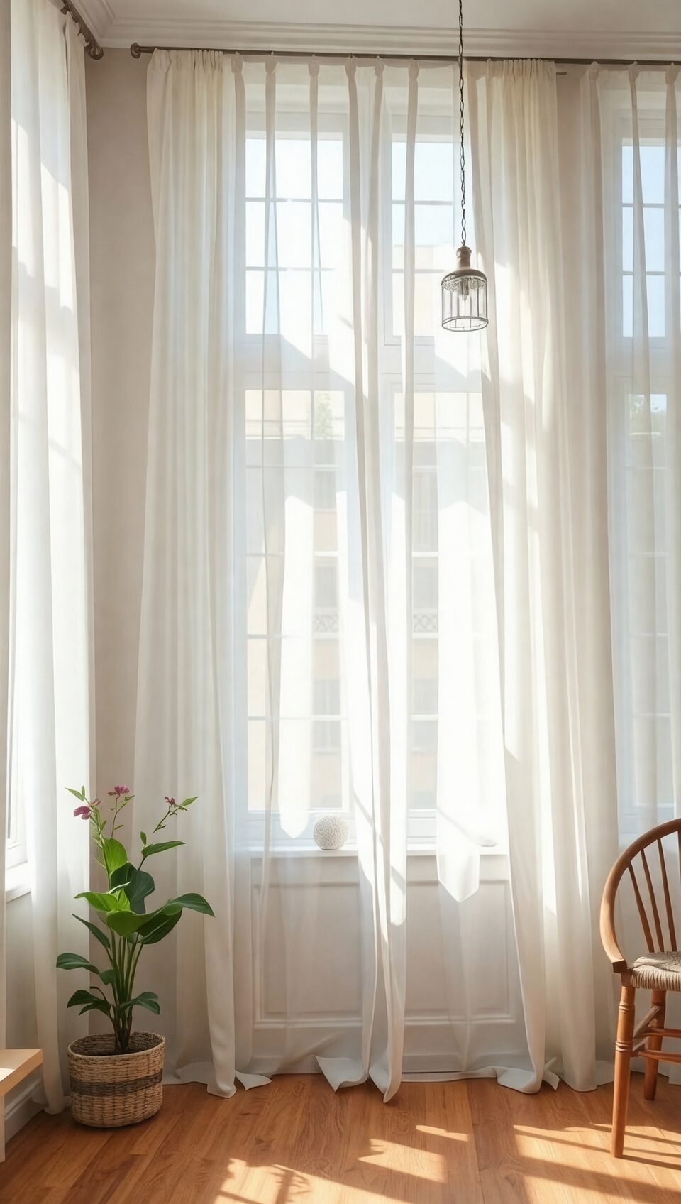 cymbidium morning sun sheer curtain