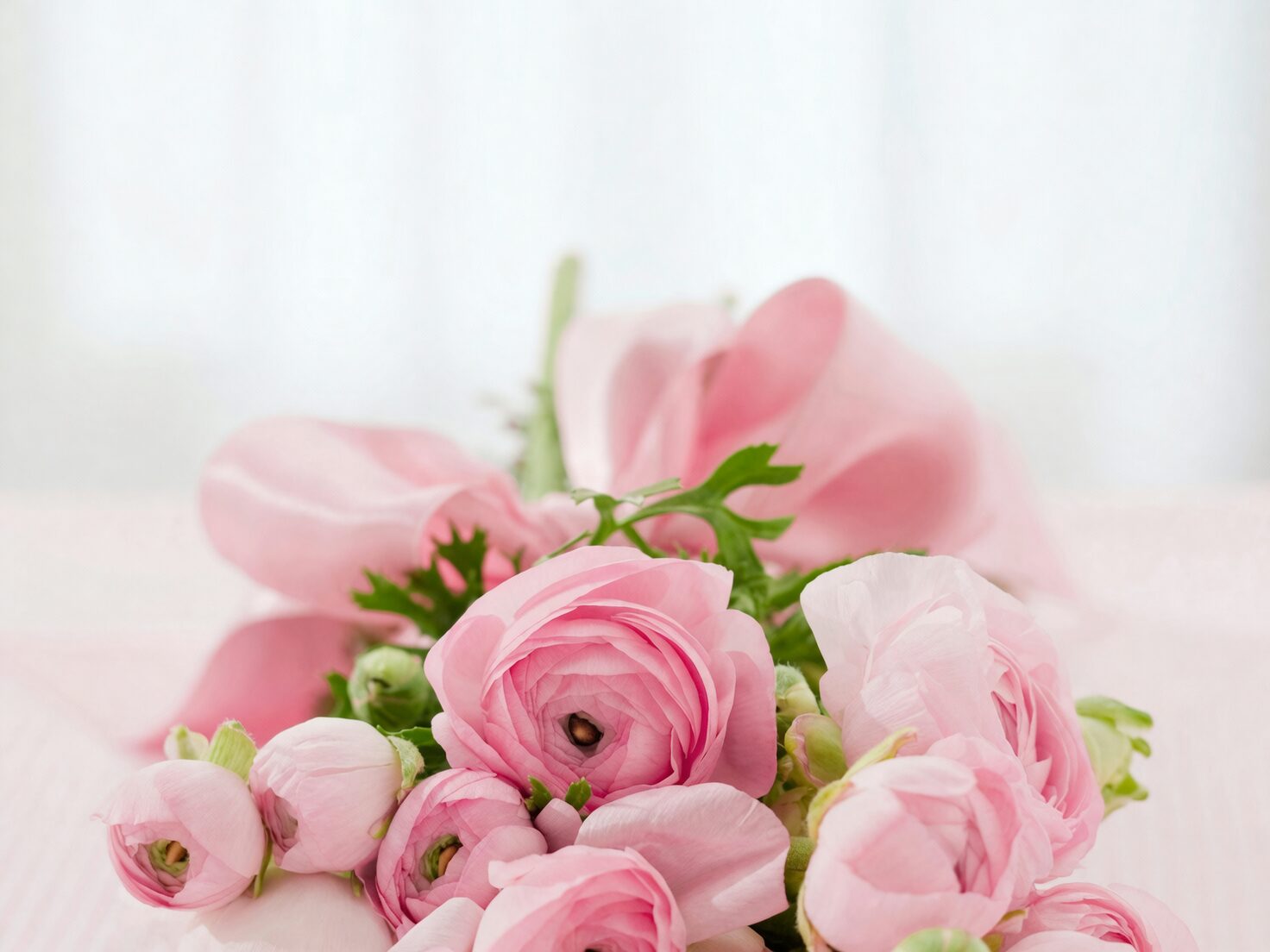ranunculus Victorian parlor bouquet