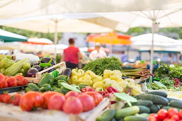 capsicum annuum market stall Mediterranean
