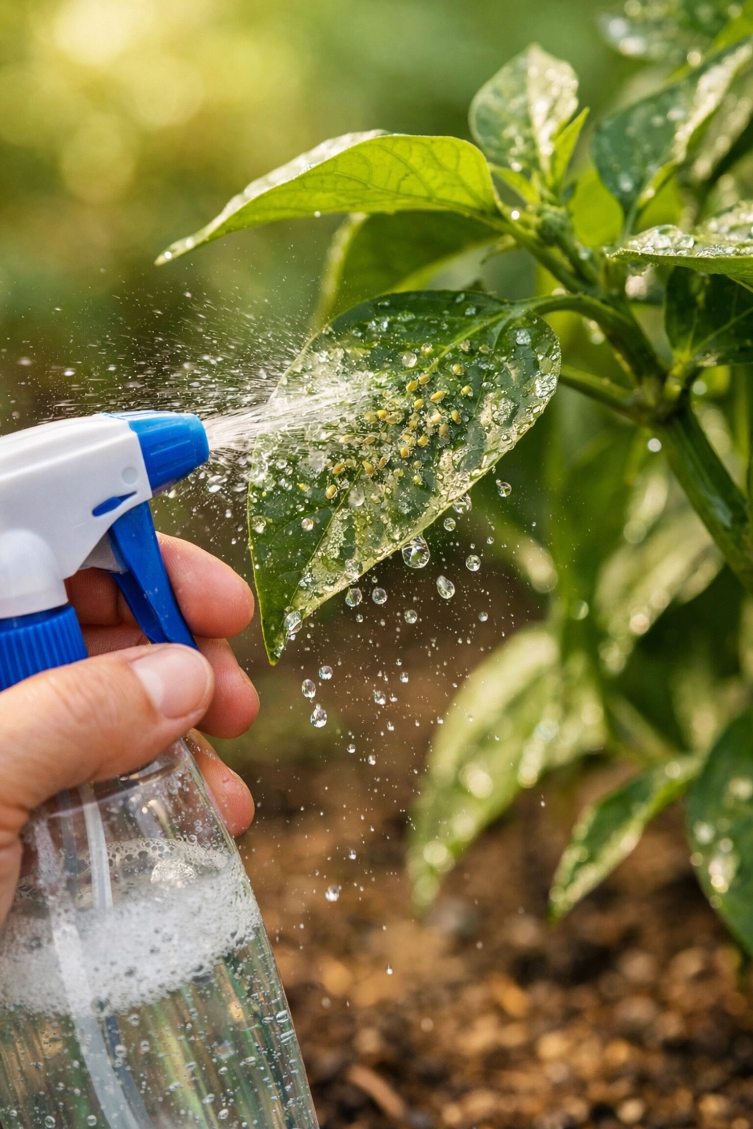 ornamental pepper leaf misting spray bottle