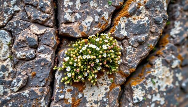 Orostachys furusei cliff crevice