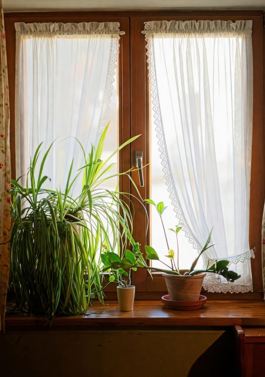 orostachys furusei south window sheer curtain
