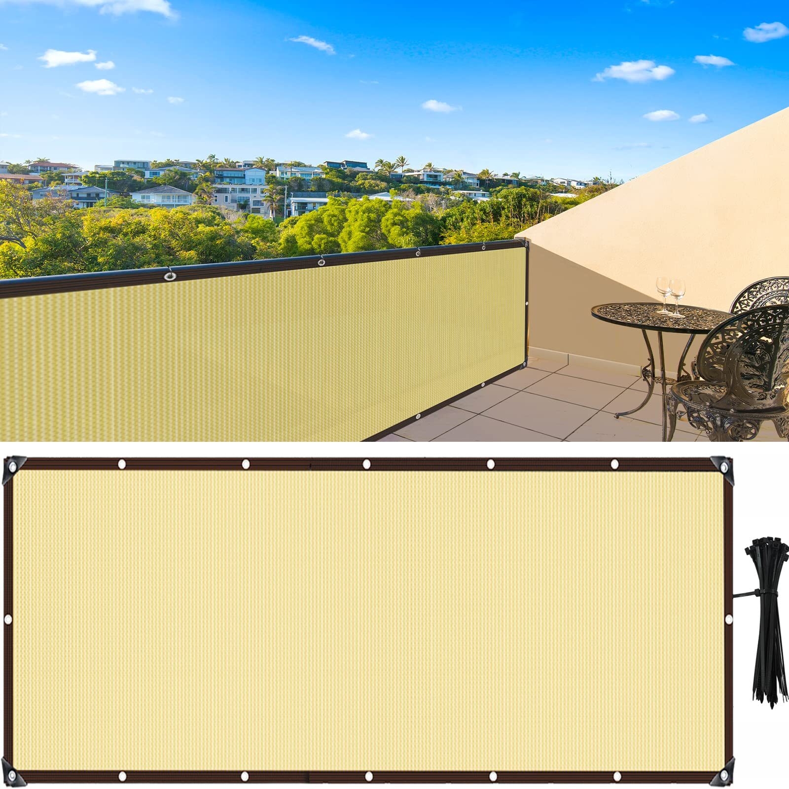 schefflera balcony shade net