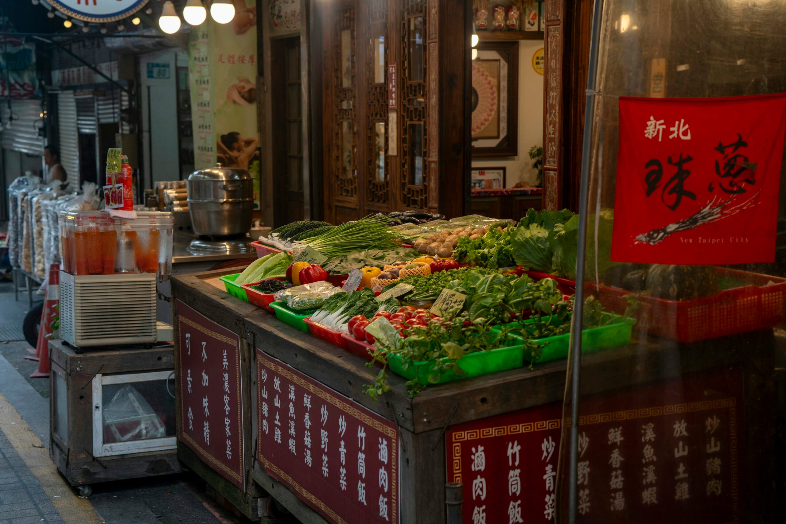 pineapple Taiwanese market stall