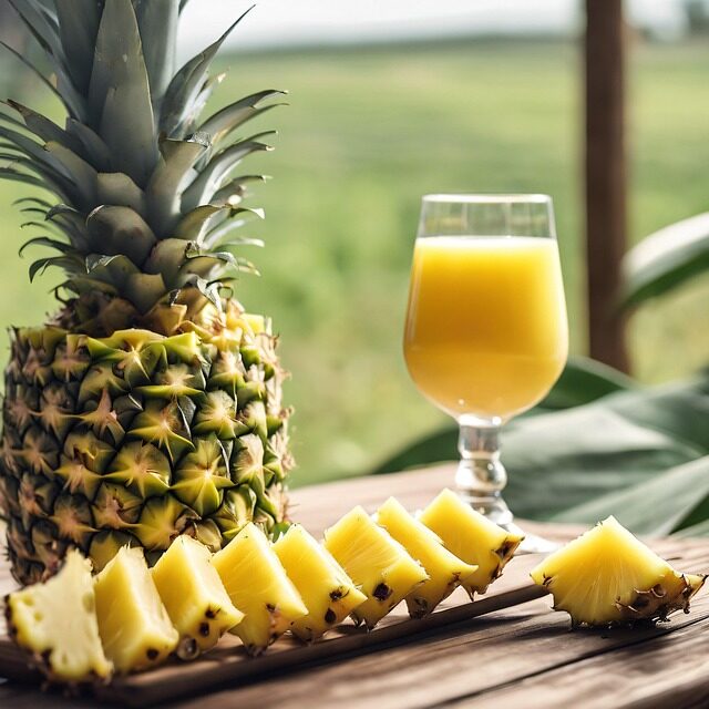 pineapple leaf fiber hand scraping
