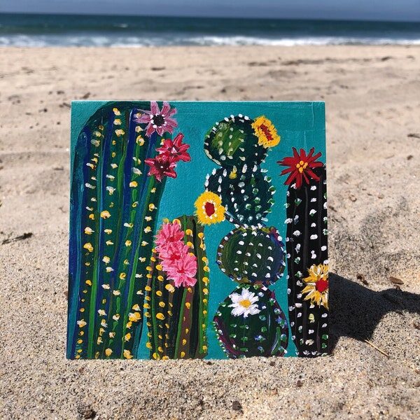 opuntia gift potted plant card