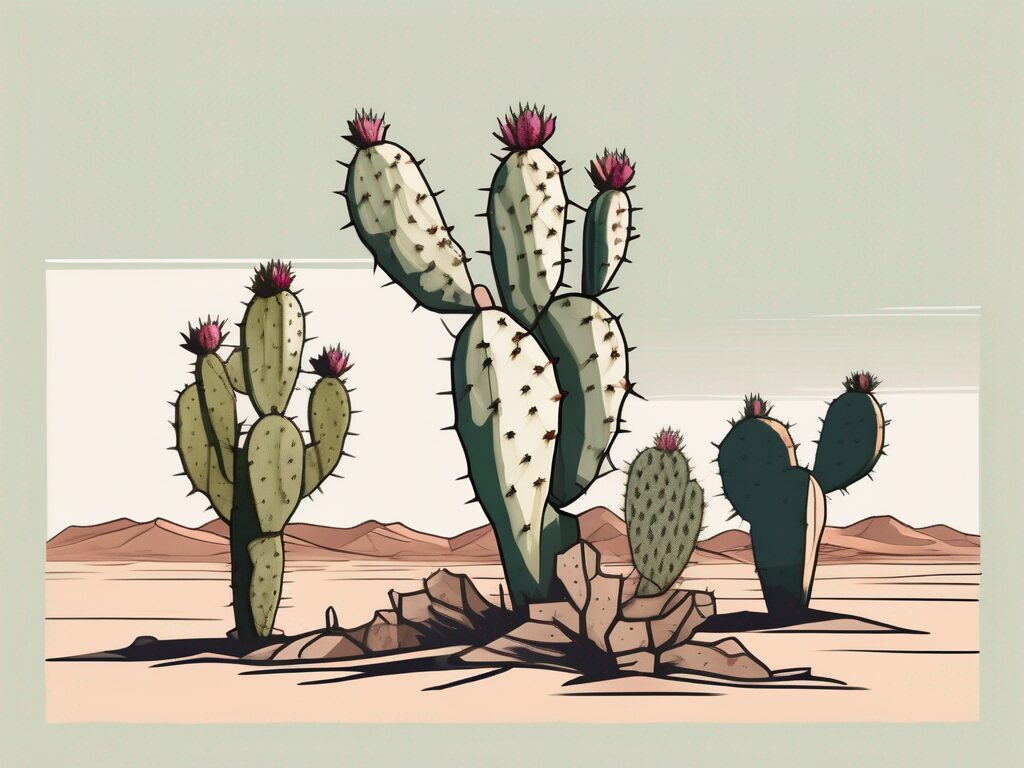 prickly pear cactus root rot base