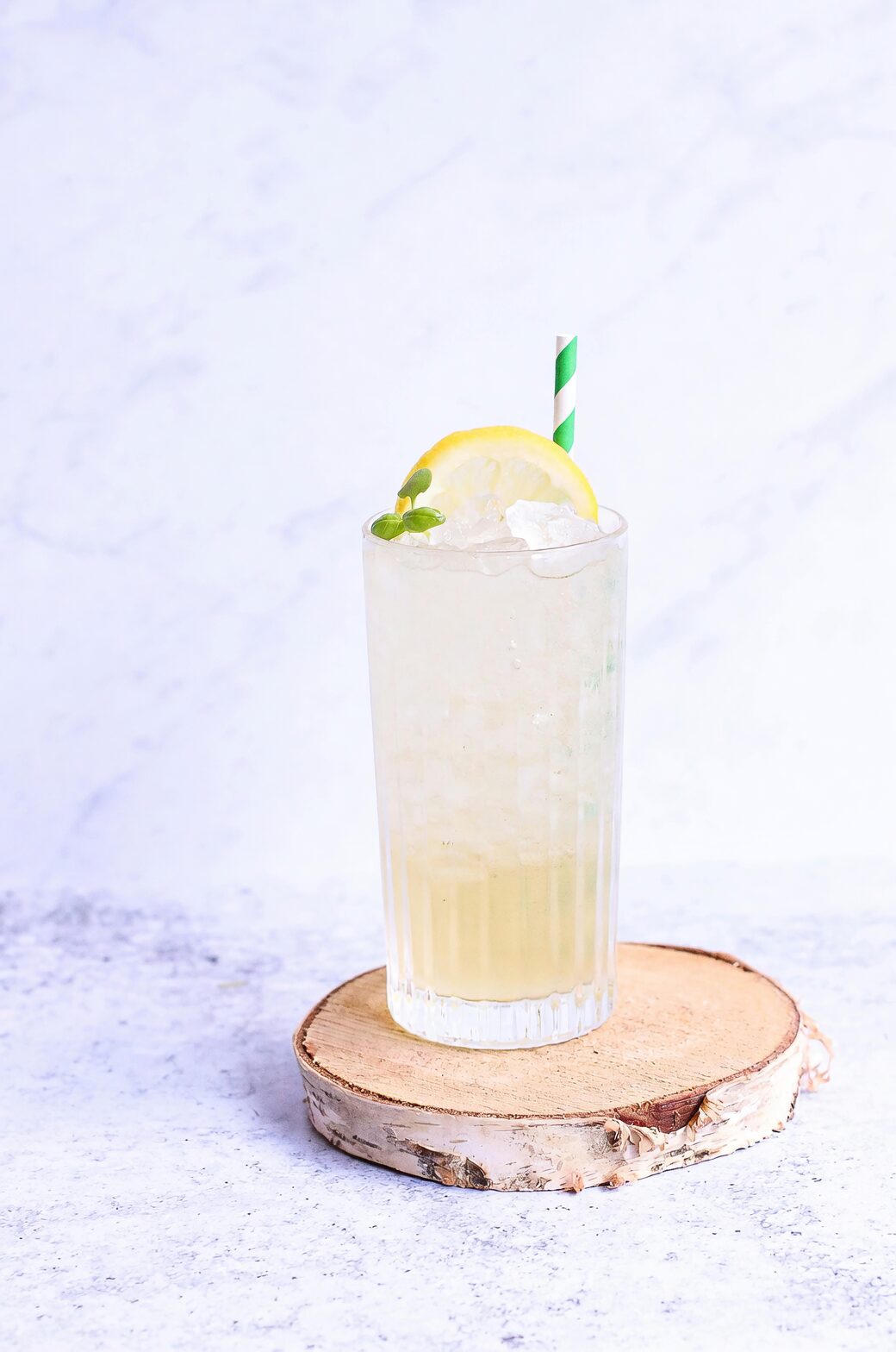 peppermint lemonade glass