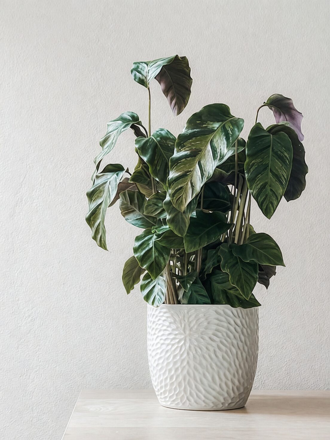 rattlesnake plant watering pot
