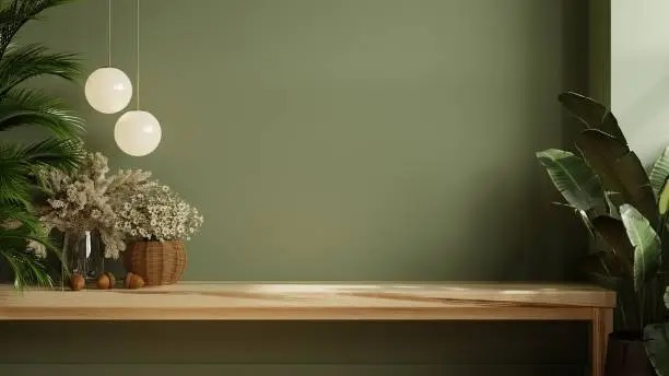 green anthurium light wood shelf