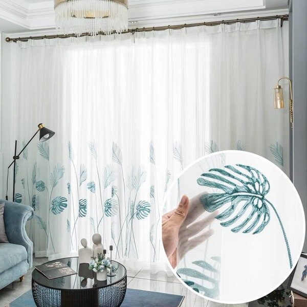 buddha's hand citron window sheer curtain