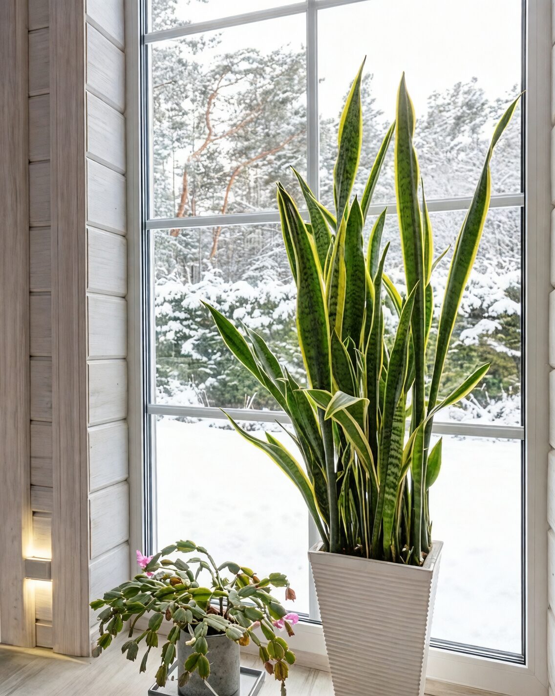 podocarpus south window winter