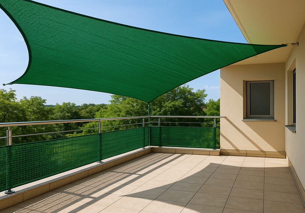 rose summer shade net balcony