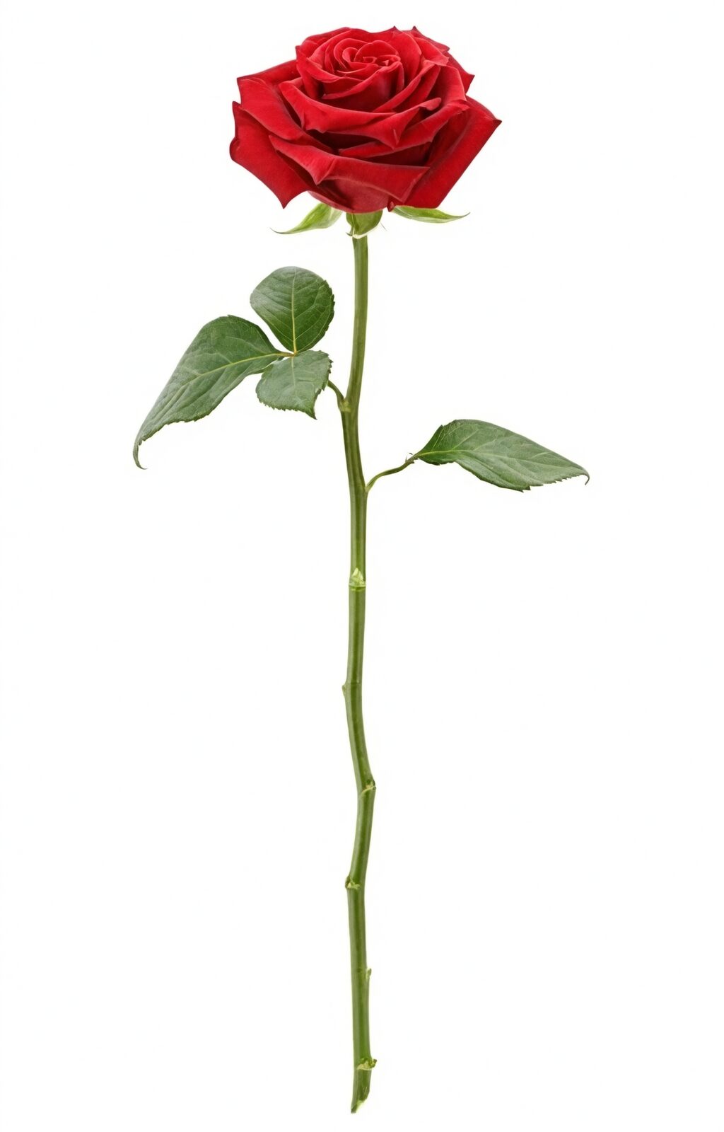 rose stem 45 degree cut