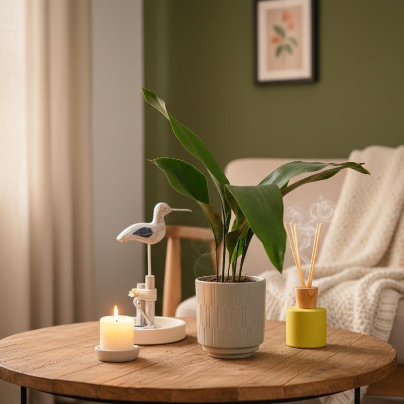 aspidistra ceramic pot indoor